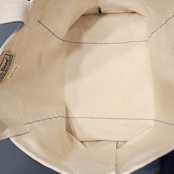 L.L. Bean Teal Blue Green Custom Monogrammed Brooke Boat & Tote Canvas Bag - Picture 11 of 13